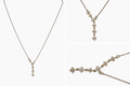 Gold-Tone Stainless Steel Star Cascade Y Necklace