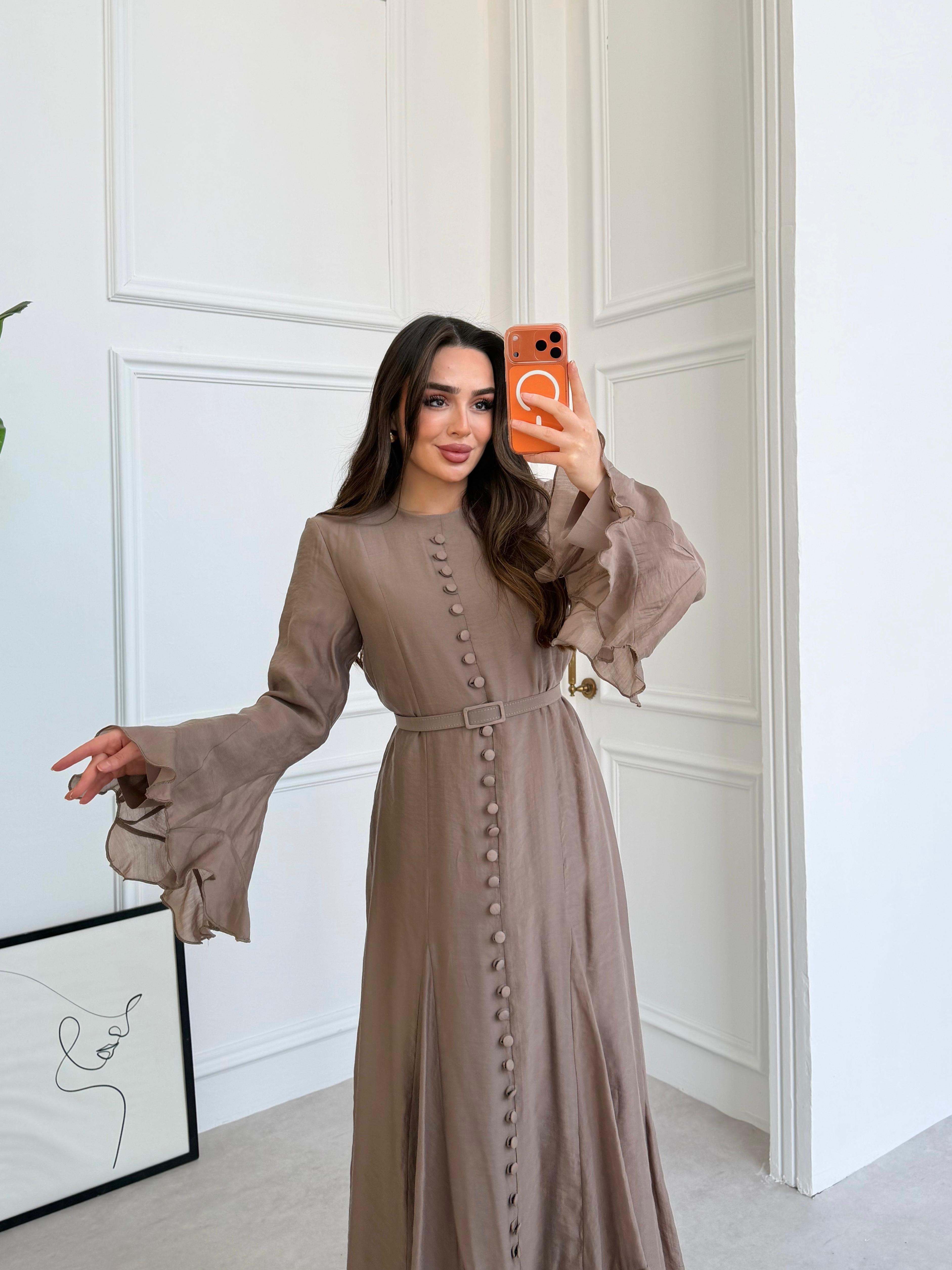 button down maxi dress with sleeves Linen Long Shirt for Women Vintage Lapel Collar A Line Oversized Dresses Spring Fall Cotton Long Sleeve Casual V Neck Plus Size Black Flowy Baggy Abaya Dresses S 41cm/16.14 Sleeve Long Sleeve Button Down Ruched
