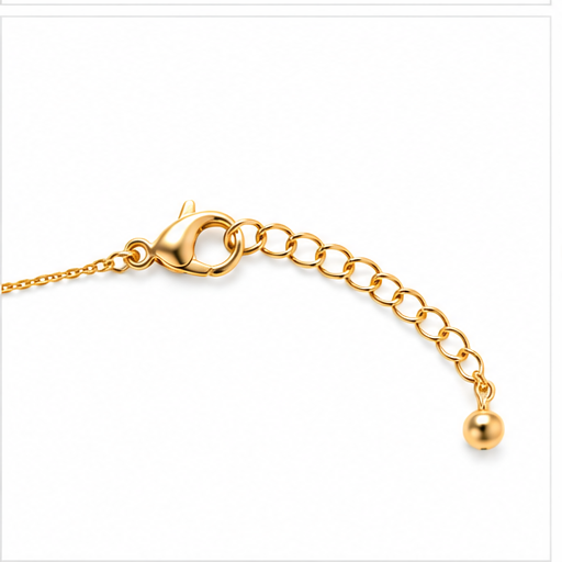 Gold-Plated Brass Five Clover Flower Necklace – Delicate Floral Jewelry for Women